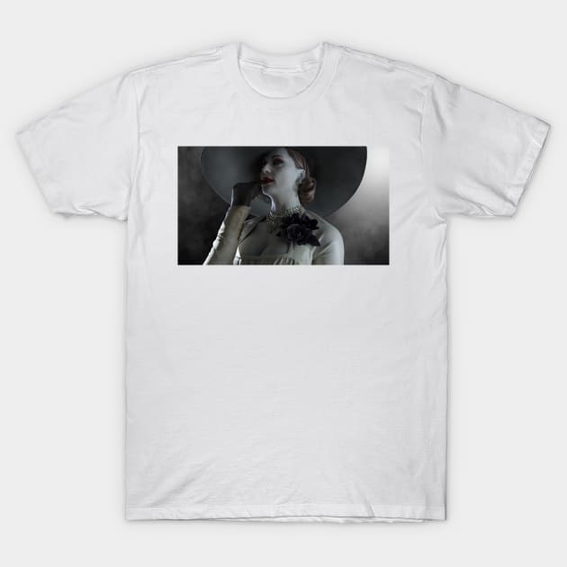 Lady Dimitrescu portrait T-Shirt by James-Cr